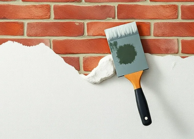 Application d'un enduit décoratif à la lisseuse sur un mur